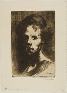 Head of a Woman, plate I, 1898.