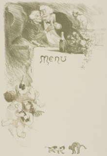 Menu Henriot, 1901.