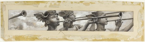 Deafening the Swallows' Twitter, Came a Thrill of Trumpets, 1885.