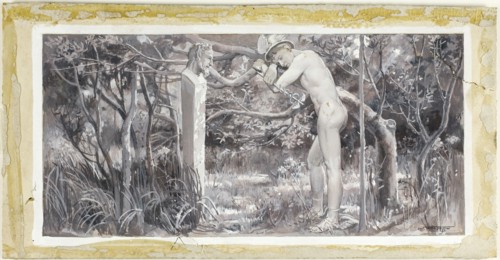 And So He Rested on the Lonely Ground, 1885.