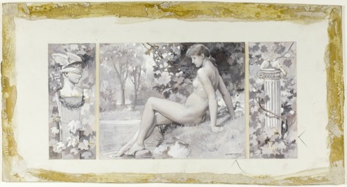 She Bathes Unseen, 1885.