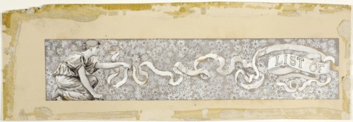 Head-Piece to List of Drawings, 1885/88.