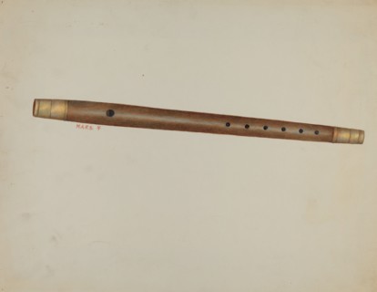 Wooden Fife, c. 1937.