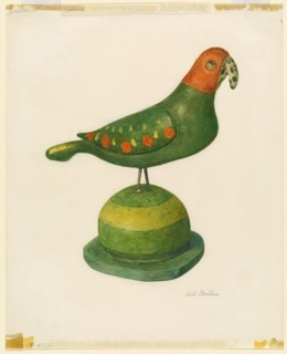 Pensylvania German Carved Bird, 1935/1942.