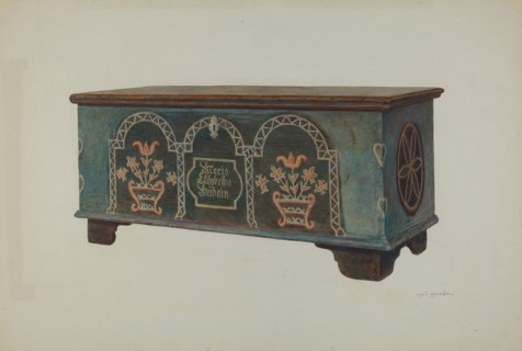 Pa. German Chest, c. 1940.