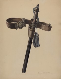 Police Club and Belt, 1939.