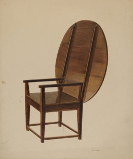 Combination Table and Chair (as chair), c. 1938.