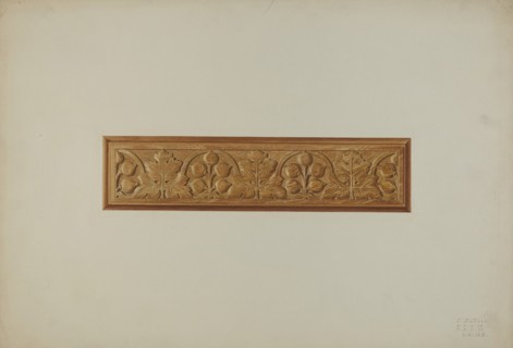 Carved Furniture Detail, 1939.