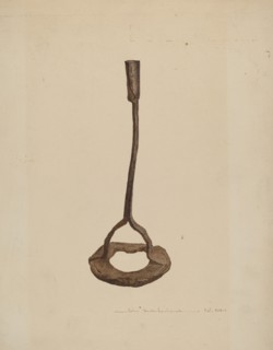 Horse Shoe Candle Holder, c. 1939.