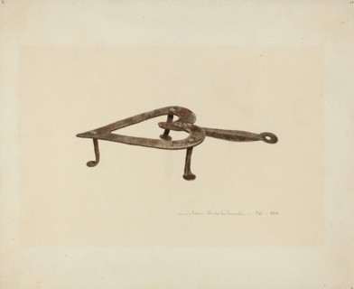 Flat Iron Holder, c. 1939.