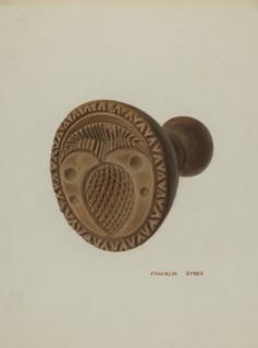 Pa. German Butter Mold, c. 1939.