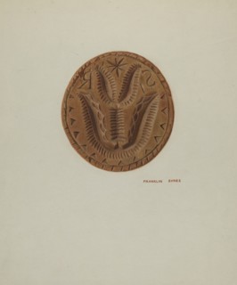Pa. German Butter Mold, c. 1939.