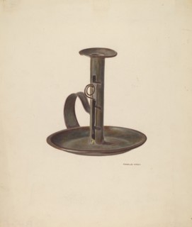 Candlestick and Holder, c. 1941.