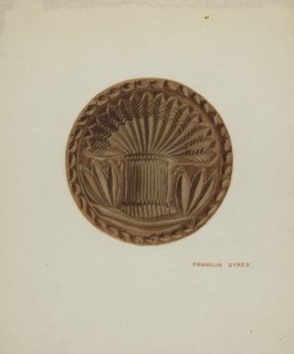 Pa. German Butter Mold, c. 1939.