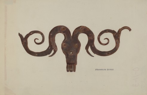 Moravian Hinge, c. 1939.