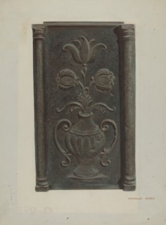 Pa. German Stove Plate, c. 1939.