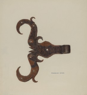 Hinge, c. 1940.