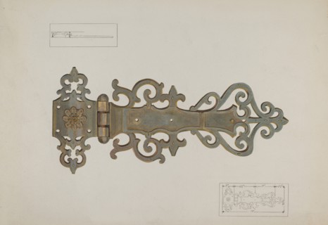 Hinge, c. 1937.