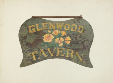 Tavern Sign, 1935/1942.