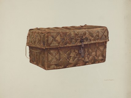 Cowhide Trunk, c. 1941.