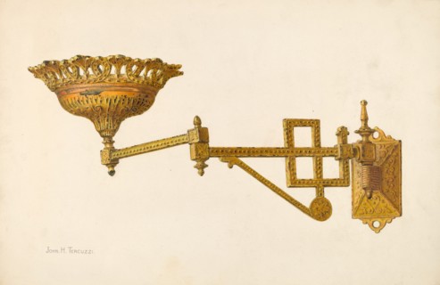 Lamp Bracket, c. 1942.
