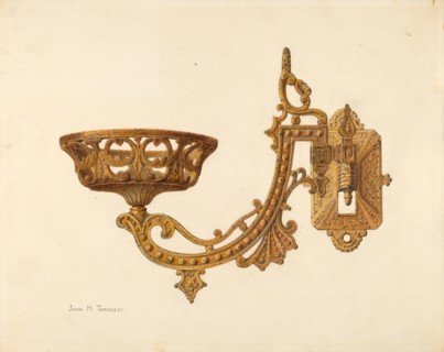Lamp Bracket, c. 1940.