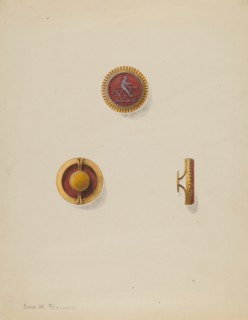 Cuff Buttons, c. 1936.