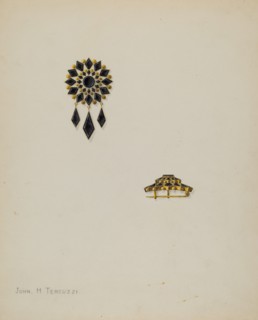 Brooch, c. 1938.