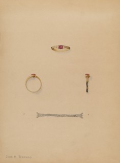 Mourning Ring, c. 1937.