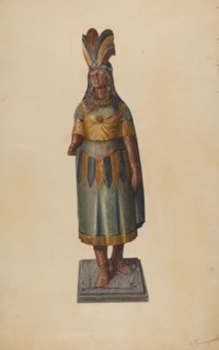 Cigar Store Indian, c. 1938.