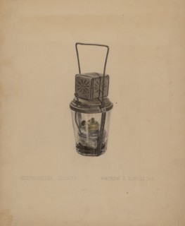 Oil Lamp, c. 1938.