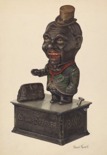 Toy Bank: Stump Speaker, c. 1938.