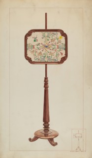Petit Point Fire Screen, c. 1937.