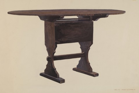 Dining Room Table, c. 1942.