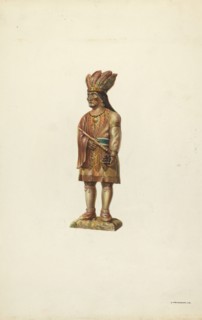 Wooden Indian, c. 1937.