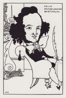 Felix Mendelssohn Bartholdy, from The Savoy No. 8, 1896. Creator: Aubrey Beardsley.