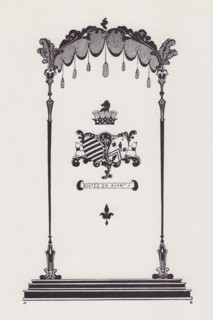 Cover Design to Life and Times of Madame du Barry, 1896. Creator: Aubrey Beardsley.