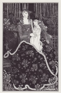 A large Christmas Card, 1895. Creator: Aubrey Beardsley.