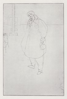 Miss Letty Lind, 1895. Creator: Aubrey Beardsley.
