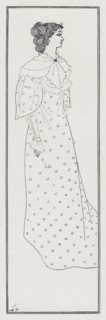 Miss Winifred Emery, 1894. Creator: Aubrey Beardsley.