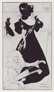 Design for the Opening Meeting Invitation Card of the Princes Ladies' Golf Club, Mitcham, 1894. Creator: Aubrey Beardsley.