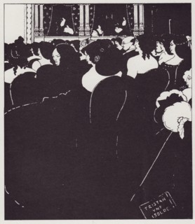 The Wagnerites, 1894. Creator: Aubrey Beardsley.