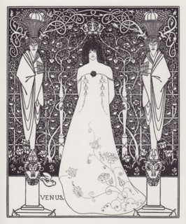 Frontispiece for Venus and Tannhauser, 1895. Creator: Aubrey Beardsley.