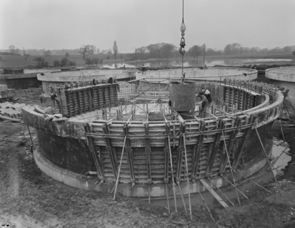 Wanlip Sewage Works, Wanlip, Charnwood, Leicestershire, 31/03/1960. Creator: John Laing plc.