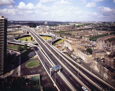 Westway Flyover, A40, Kensington and Chelsea, London, 01/09/1971. Creator: John Laing plc.