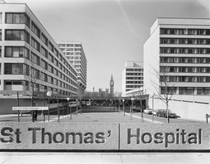 St Thomas' Hospital, Lambeth Palace Road, Lambeth, London, 28/02/1977. Creator: John Laing plc.