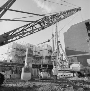 Vintners Place, Upper Thames Street, Queenhithe, London, 17/01/1990. Creator: John Laing plc.
