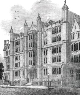 University Hall, Gordon-Square, 1850. Creator: Unknown.