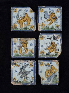 Tile with Chinese figure, 1775 - 1825 ; 1770-83. Creator: Unknown.