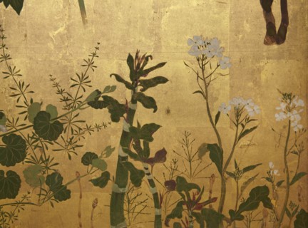 Screen with spring and summer flowers, 1st half of the 18th century. Creator: Watanabe Shiko.